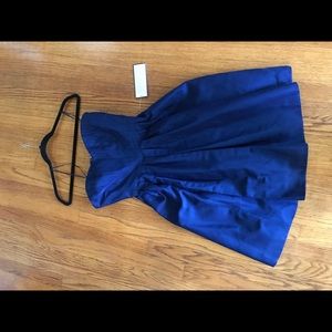 Beautiful royal blue JCREW Marlie faille dress NWT